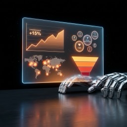 AI marketing agent holografikus kampány dashboarddal