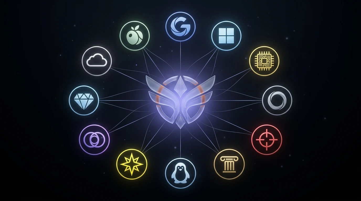 Project Glasswing 12 launch partner constellation — AWS, Apple, Google, Microsoft, NVIDIA, CrowdStrike, JPMorgan Chase, Cisco, Broadcom, Linux Foundation, Palo Alto Networks