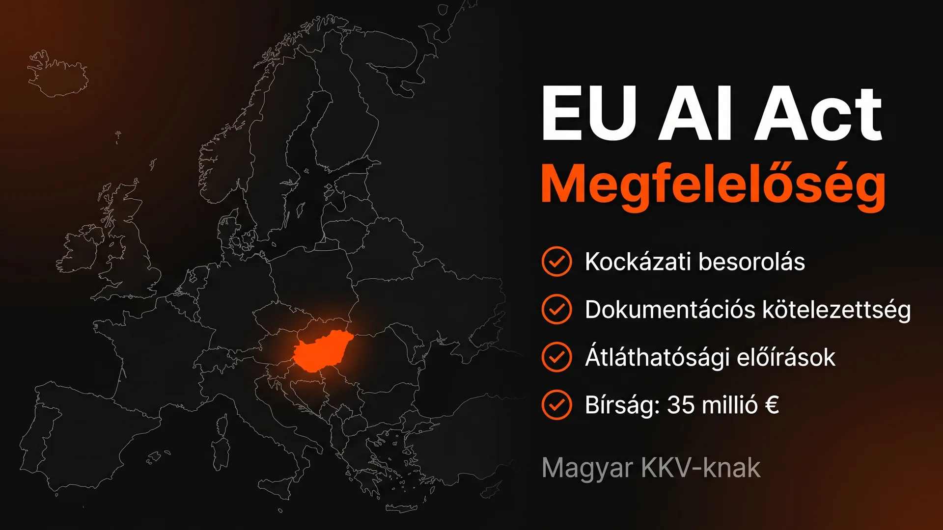 EU AI Act magyar KKV-knak 2026: Teljes compliance útmutató + 90 napos roadmap