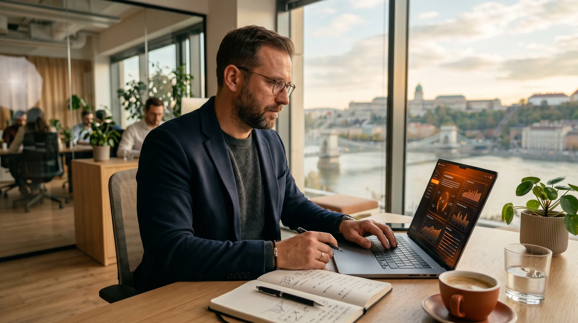 Magyar vállalkozó GPT-5.5 AI asszisztenst használ budapesti irodában